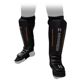 Hucksen HS-757 Instep Shin Protector (PU Synthetic Leather) Size 2 / 훅센 HS-757 발등 정강이 보호대 (PU 합성가죽) 2사이즈