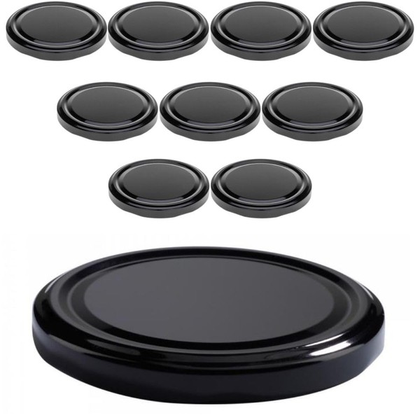 mikken Twist-Off Replacement Lids for Jam Jars 82/8.5 cm Pack