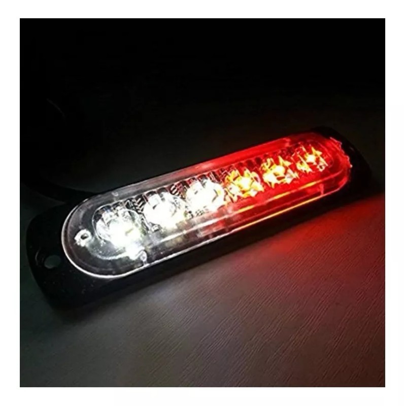 Eurotruck Mexico Lateral Led Barra Estrobo Escolta Patrulla 16 Funciones