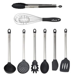 Vivco Kitchen 8 Piece Kitchen Utencil Set - Black