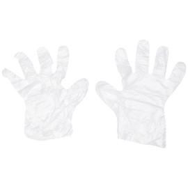 Disposable Smooth Polythene Gloves - Pack of 100 - Large