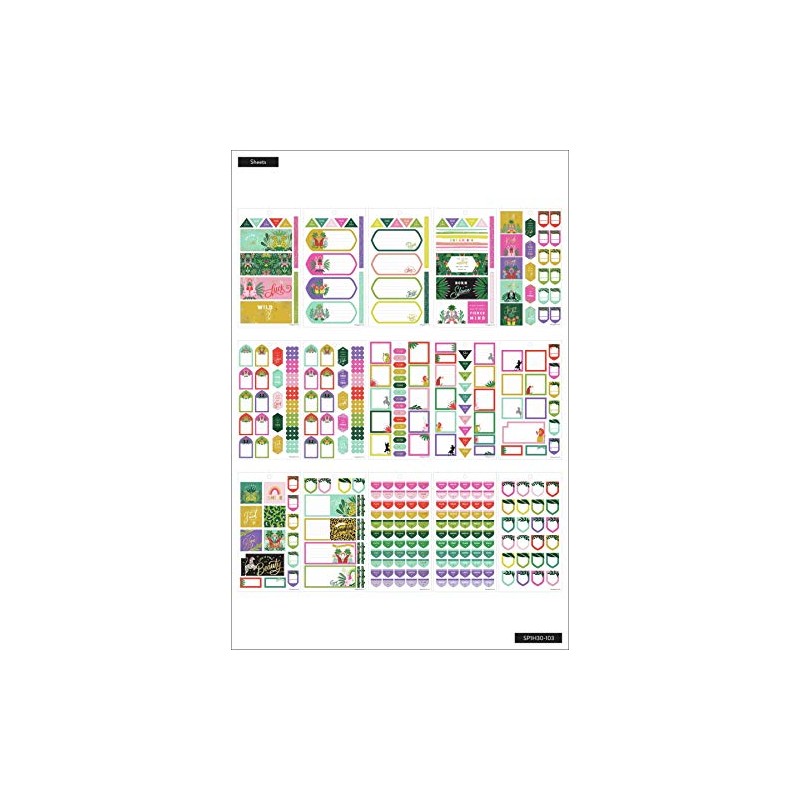 The Happy Planner STCKRS JNGLE, Jungle Vibes