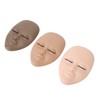 3pcs Lash Mannequin Head Double Layers Realistic Training 3D Rubber