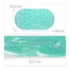 Relaxdays Stone Effect Bath Mat 68 x 35.5 cm Washable