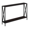 Convenience Concepts Tucson Console Table with Shelf, Espresso/Black