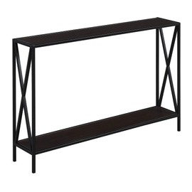 Convenience Concepts Tucson Console Table with Shelf, Espresso/Black