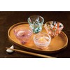 Tsugaru Biidoro, Handcrafted Glass Sake Cups, Set of 4, Four