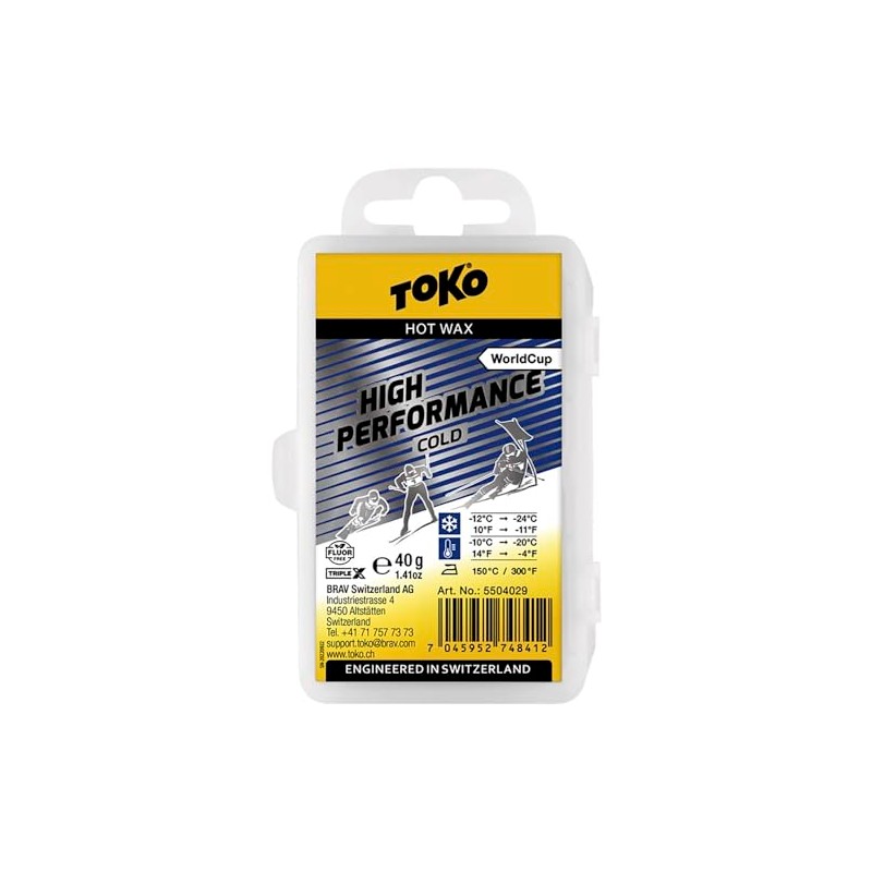 TOKO 5504029 Ski Wax Tune Up Supplies High Performance Cold