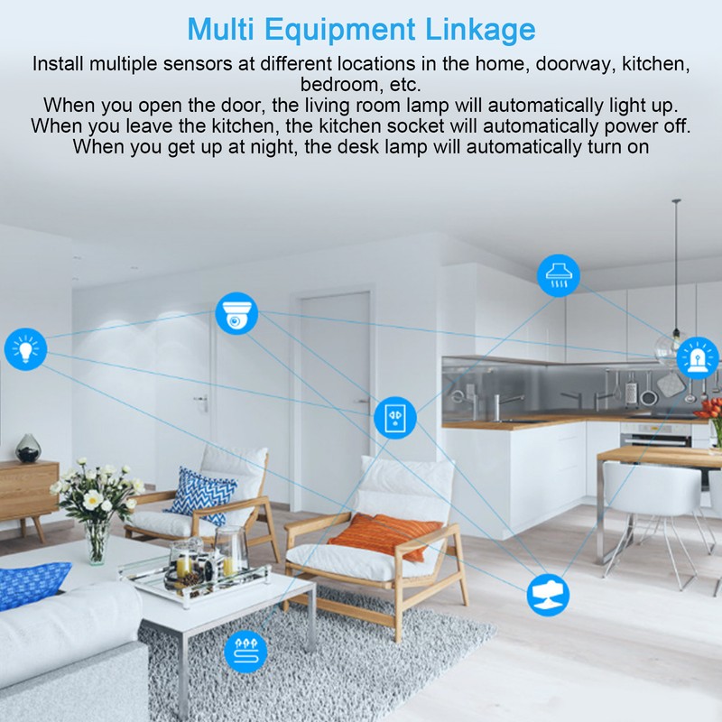 WiFi PIR Motion Sensor High Sensitivity Long Transmission Distance Strong