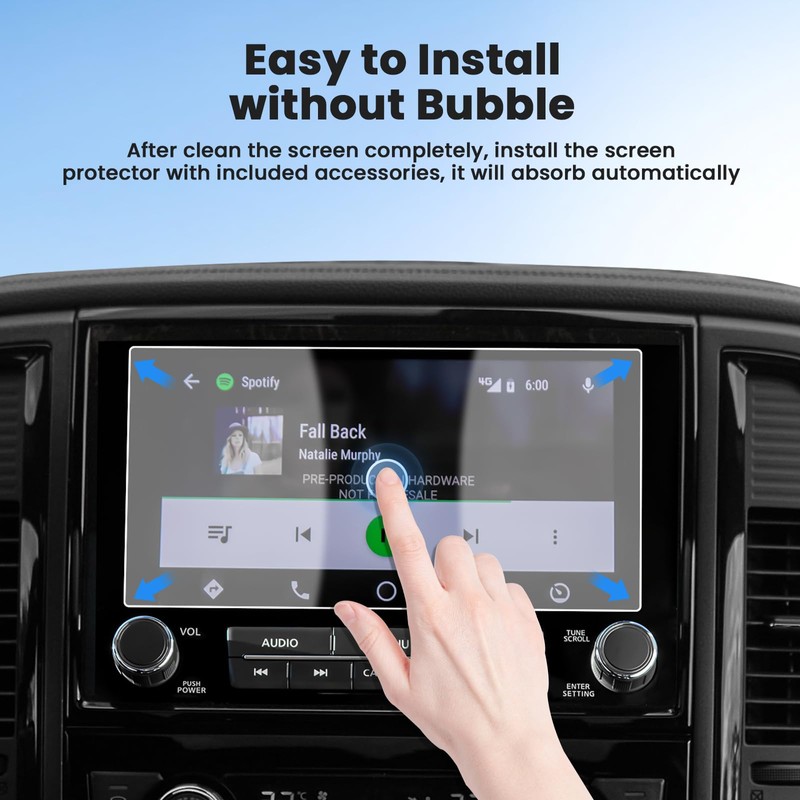 Canvcle 2PCS Screen Protector for 2021-2024 Nissan Titan PRO 4X,