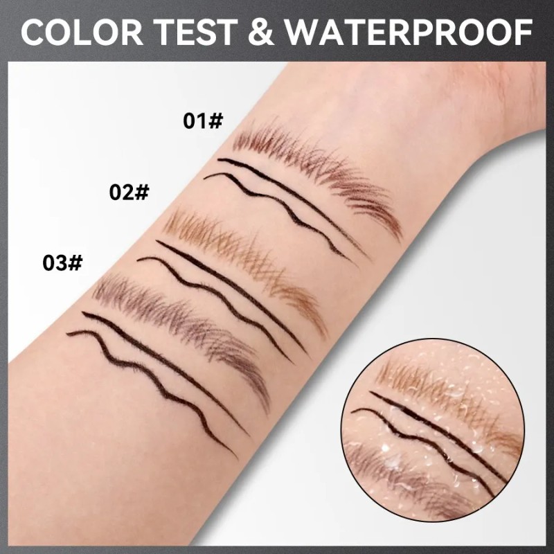 2 En 1 Delineador De Ojos & Lapiz Cejas 3d