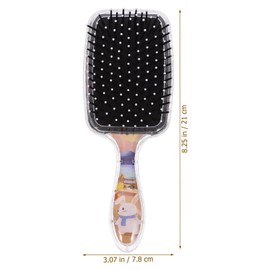 Ipetboom 2pcs Paddle Hair Brush Cute Detangler Hair Brush for Thick Curly Thin Long Wet Dry Hair Hair Brush for Smoothing