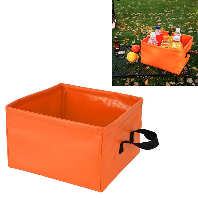 Collapsible Basin Leakage Proof Portable Folding Camping Bucket for Travel