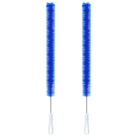 2 Pcs Drain Cleaner Brush 15 Inches Extra Long Handle Scrub Cleaner Bottle Brush for Cleaning Drain Brush Household Cleaning Brushes for Tube, Kitchen, Pipes, Dishwasher, Drains