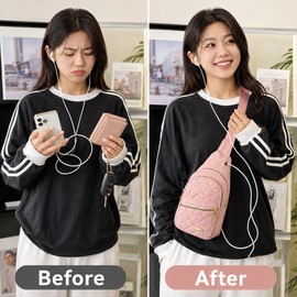 Water-Resistant Sling Chest Bag for Women & Men – Lightweight Crossbody Shoulder Bag with 3 Front Pockets for Travel & Daily Use