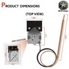 Replacement for Viking Ranges PB010036 Bake/Broil Thermostat