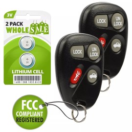 Wholesale-24-7 2 Replacement For 1996 1997 1998 1999 Buick LeSabre Car Key Fob Control