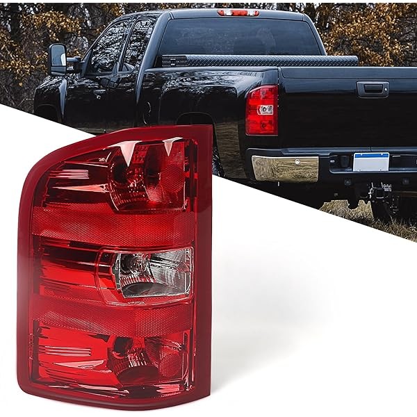 Huray Left Tail light Assembly Compatible with Chevy Silverado 2007-2013