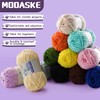 4 Pac Chenille Yarn for Crocheting - Blanket Yarn for