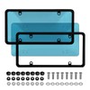 TSUGAMI Car License Plate Covers, 2PCS Vehicles License Frame Shield
