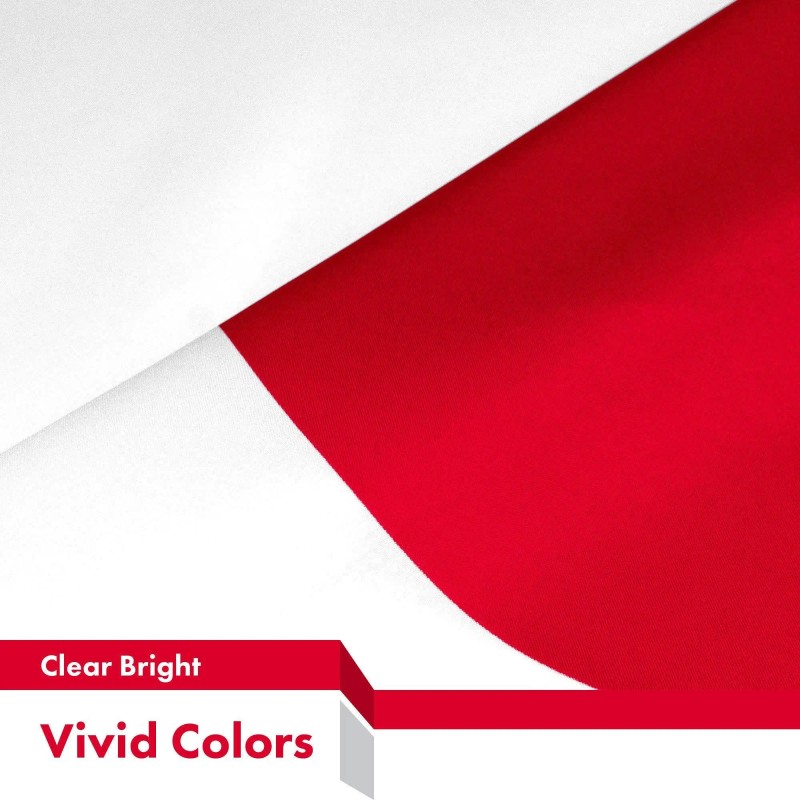 UD_Japan Japanese Flag 3x5 Ft 10-Pack 150D Printed Polyester By