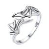 Silvora Feather Ring for Women, One Size Fits Most, Men's