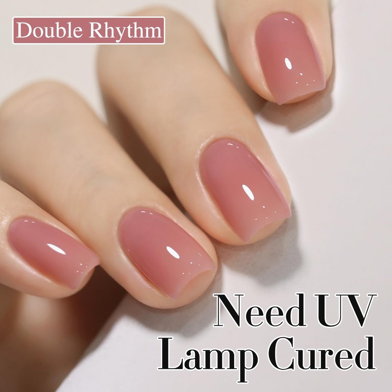 Double Rhythm 0.50 OZ Translucent Gel Polish Same Color Same