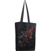 Spiral Burnt Rose Unisex Fabric Bag Black Undefined Everyday Goth,