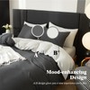 RSNIRCH Cotton Single Duvet Cover Dark Grey Silver Grey Soft