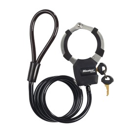 Master Lock Cable Lock with Key 1m Ideal for Scooter Bike Pushchair Sports Equipment