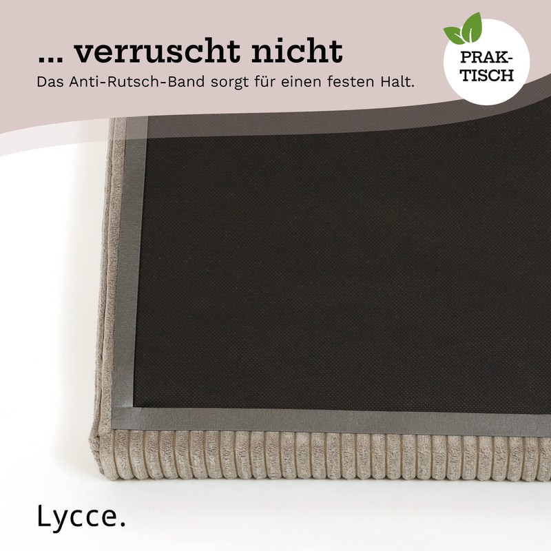 Lycce Bench Cushion Clamp Cushion 1 Strip Corduroy Fabric Extra