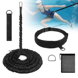 Swimming Belt for Pool, Swimming Resistance Belt, 2.5-9 m Adjustable, Efficient Training Aid for Children and Adults, Without Countercurrent System