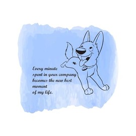 Best Moment of My Life Every Minute Spent with You Love Quote Watercolor Design Wall Art Sticker Designs Vinyl Stickers for Home House Walls Rooms Windows Bedroom Decoration Size (12x12 inch)