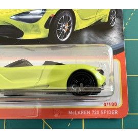 Matchbox 2022 MATCHBOX 2019 McLAREN 720 SPIDER MBX SHOWROOM 3/100 LIME GREEN