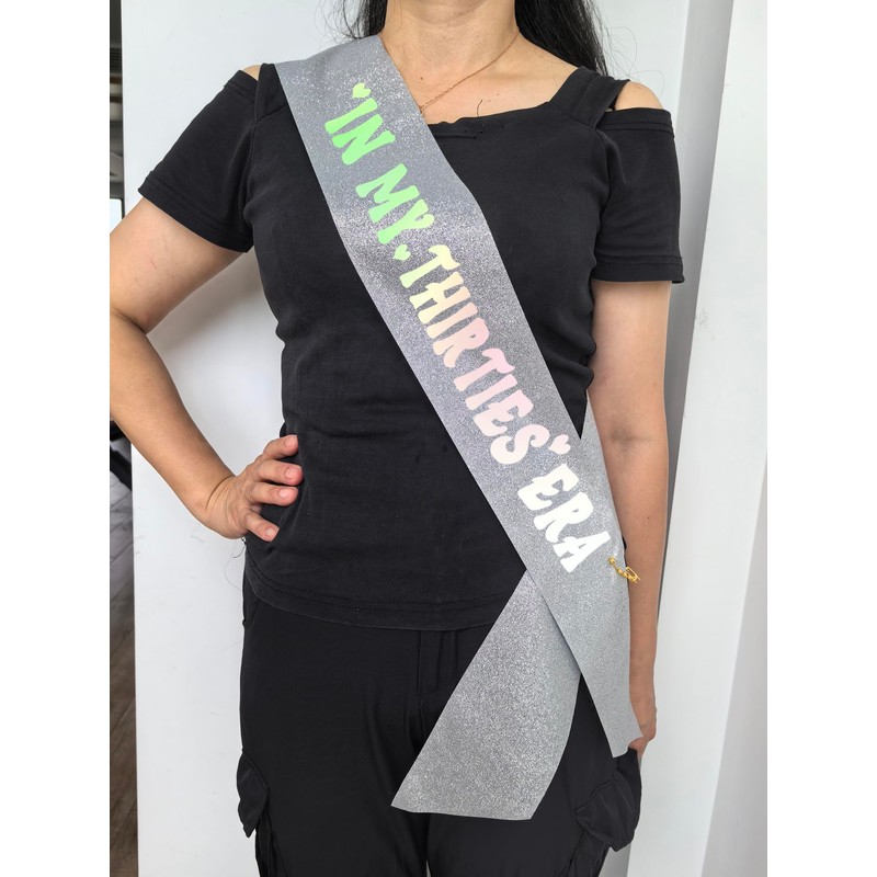30th Birthday Sash 30th Birthday Gifts in My Thirties Era