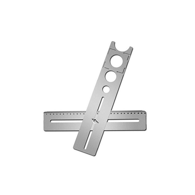 Dtacke Portable Stainless Steel Ceramic Tile Hole Locator Universal Punching