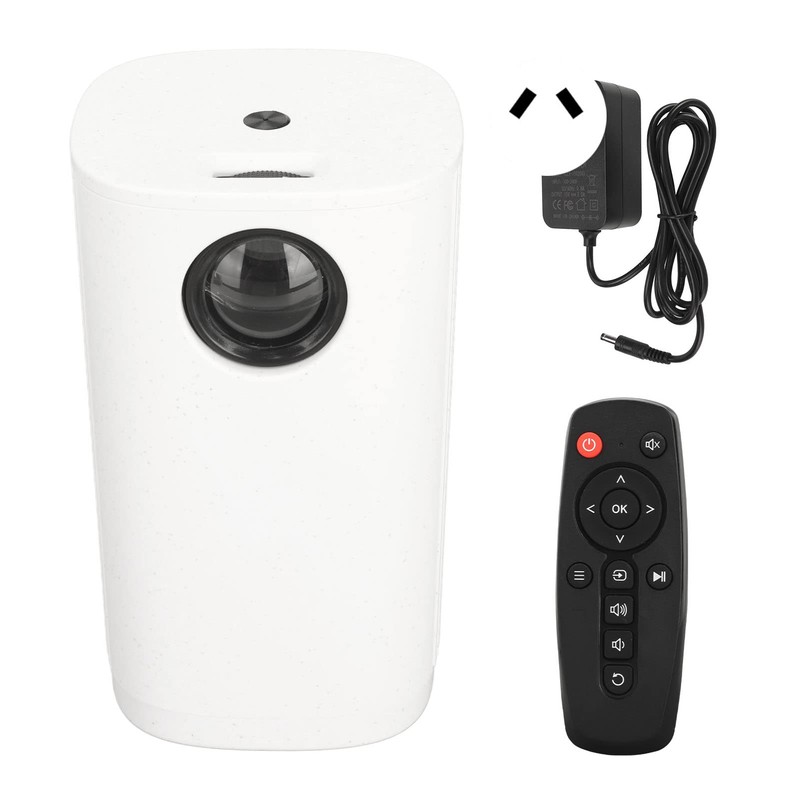 WiFi Movie Projector, Support Same Screen 1920x1080 Resolution White USB