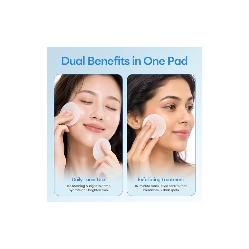BHA Toner Pads with Lavender Extract - Exfoliating Facial Care
