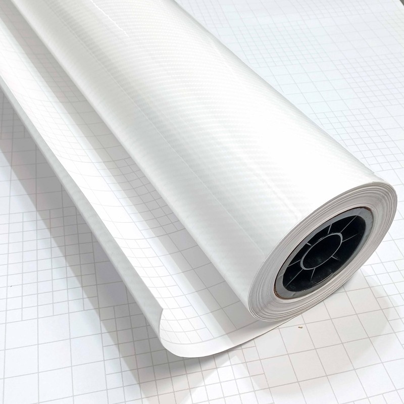 DIYAH 6D High Gloss White Carbon Fiber Vinyl Bubble Free