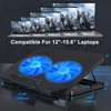 Laptop Cooling Pad Cooling Pad with 2 Cooling Fans, 4