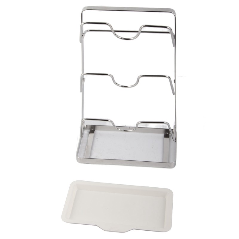 Wall Mounted Pot Lid Rack 304 Stainless Steel Punch Free