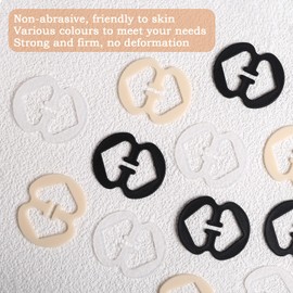 Naler Bra Strap Holder Clips, 3pcs Bra Straps Holder + 12pcs Bra Clips for Women Girls Full Cup Size Bra, Black, Beige, Pink & White