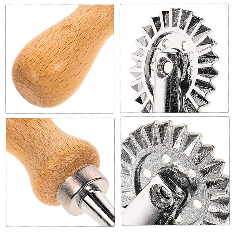 Shengsenfu Pasta Maker Cutter Wheel, Pastry Wheel Cutter, Ravioli Maker