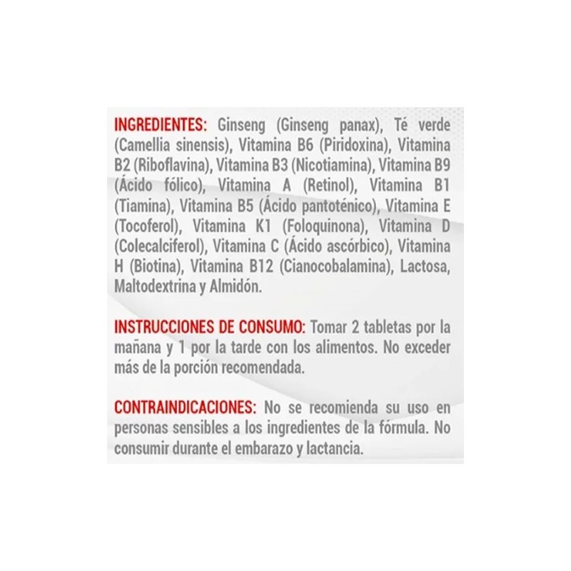 Wh Energy Widl Healt Energía Ánimo Fatiga Cansancio 90 Comp