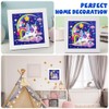 QEUOYSS Diamond Art Kit for Kids with Wooden Frame Art