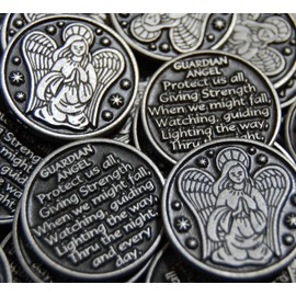 Set of 10 Guardian Angel Pocket Token Coins