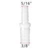 Quickun Plastic Hose Barb Reducer Fitting 3/8" to 5/16" Barbed