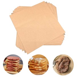 500 PCS Precut Parchment Paper Squares for Baking Cookies, Unbleached Nonstick Wax Paper Sheets for Separating Beef Patties, Freezing Hamburgers. (6x6 Inch)