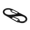 + Storage pouch set S ring hiking ring carabiner 20p black 50mm 20p