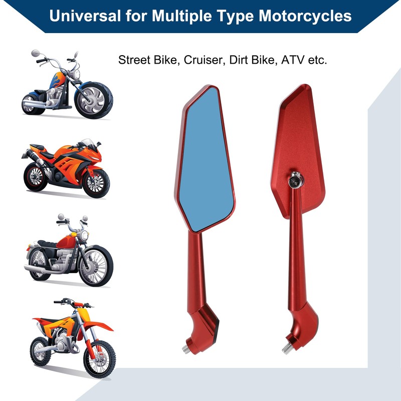 Hihaha Motorcycle Rear View Mirrors Bar End Side Mirrors Mount
